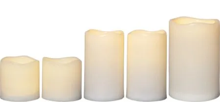 Paul sett med 5 LED-kubbelys 10 cm - elfenbenshvit - Belysning - Innendørsbelysning & Lamper - Dekorasjonsbelysning