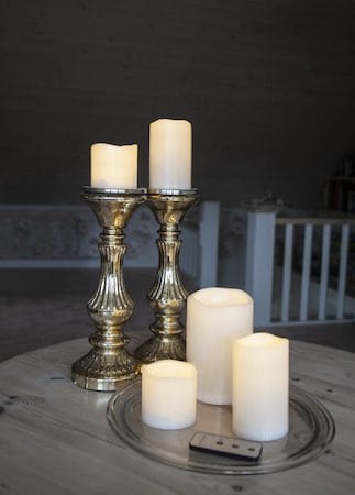Paul sett med 5 LED-kubbelys 10 cm - elfenbenshvit - Belysning - Innendørsbelysning & Lamper - Dekorasjonsbelysning