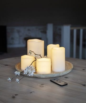 Paul sett med 5 LED-kubbelys 10 cm - elfenbenshvit - Belysning - Innendørsbelysning & Lamper - Dekorasjonsbelysning