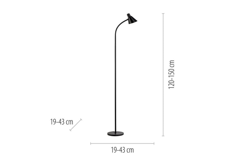 Pixie Just Light Gulvlampe - Belysning - Innendørsbelysning & Lamper - Soveromslampe