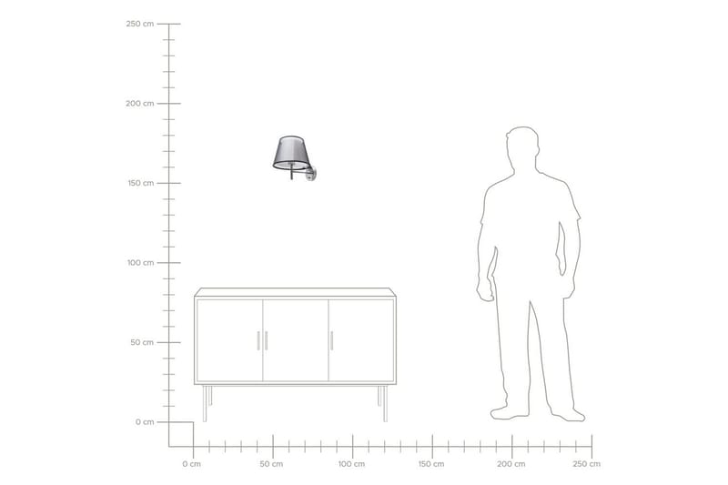 Razzkari Vegglampe E27 - Grå - Belysning - Innendørsbelysning & Lamper - Nattlampe - Nattlampe vegg