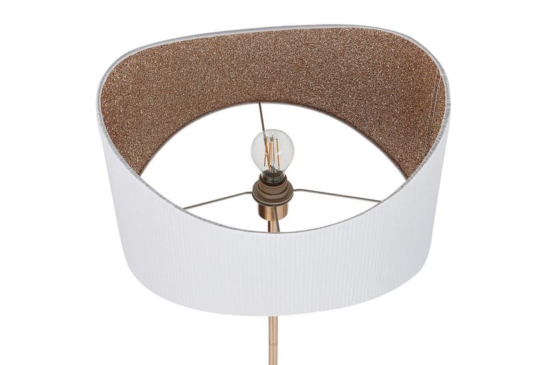 Sancalvo Gulvlampe 153 cm - Gull/Hvit - Belysning - Innendørsbelysning & Lamper - Soveromslampe
