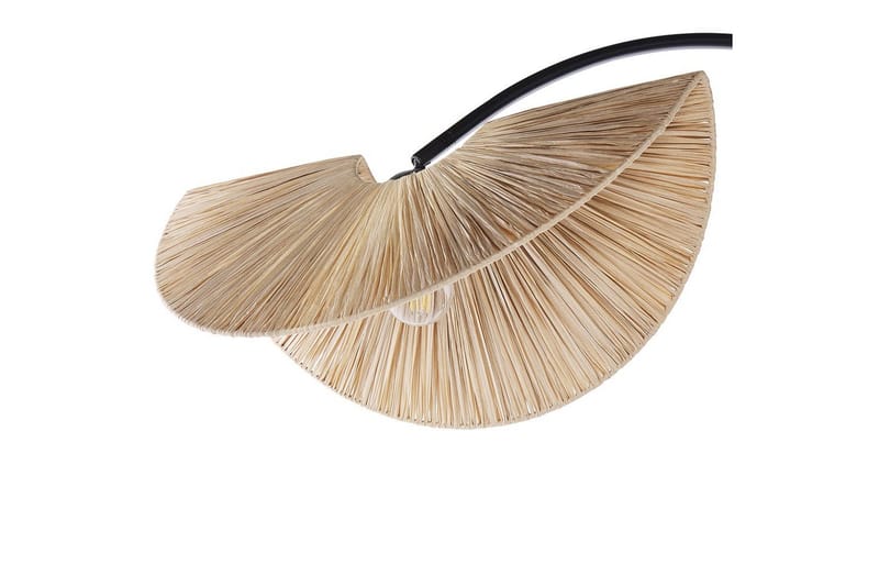 Santover Gulvlampe 189 cm - Svart/Natur - Belysning - Innendørsbelysning & Lamper - Soveromslampe