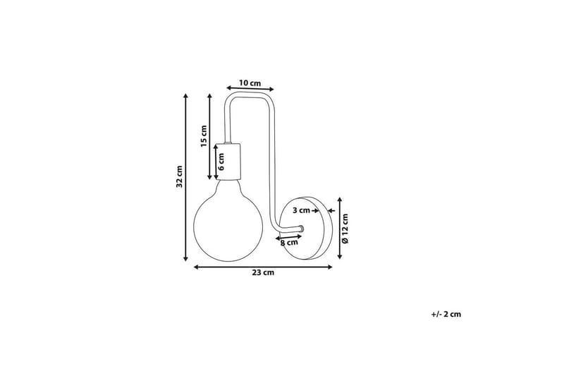 Savenay Vegglampe E27 - Gull - Belysning - Innendørsbelysning & Lamper - Nattlampe - Nattlampe vegg