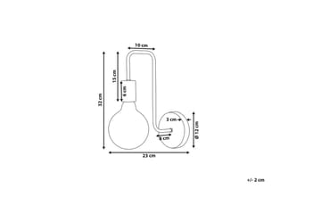 Savenay Vegglampe E27 - Kobber - Belysning - Innendørsbelysning & Lamper - Nattlampe - Nattlampe vegg