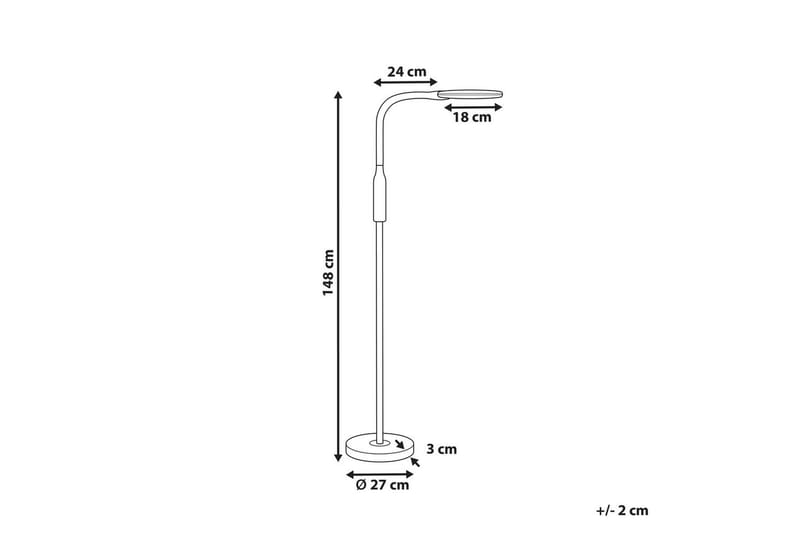 Sifte Gulvlampe 148 cm - Hvit - Belysning - Innendørsbelysning & Lamper - Soveromslampe
