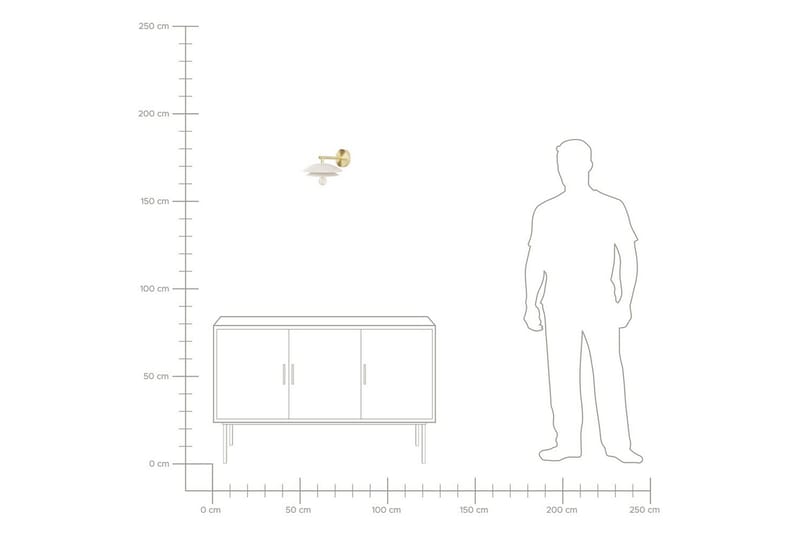 Solab Vegglampe E27 - Gull/Hvit - Belysning - Innendørsbelysning & Lamper - Nattlampe - Nattlampe vegg