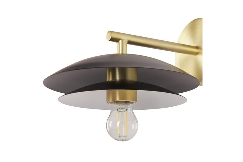 Solab Vegglampe E27 - Svart/Gull - Belysning - Innendørsbelysning & Lamper - Nattlampe - Nattlampe vegg