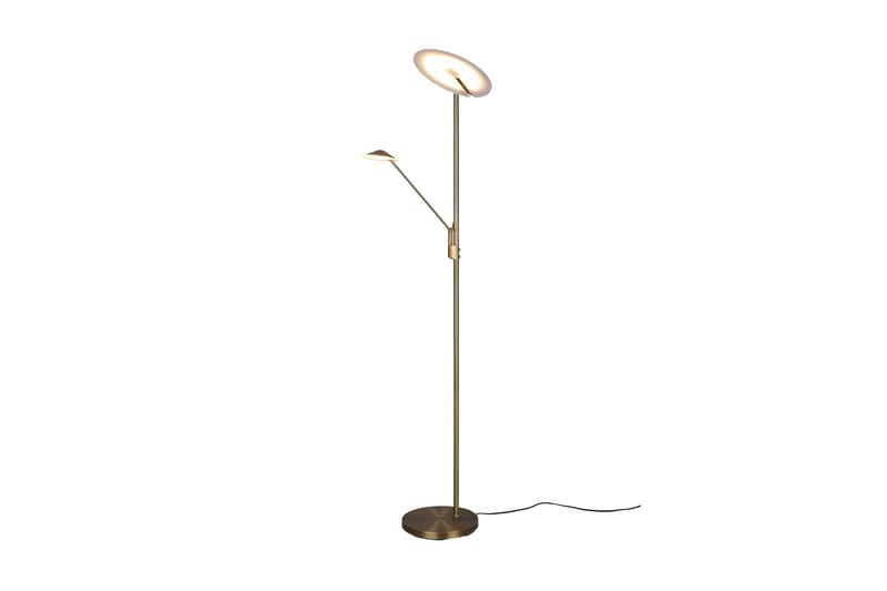 Brantford LED-Gulvlampe Antikk Messing - Trio Lighting - Belysning - Innendørsbelysning & Lamper - Soveromslampe