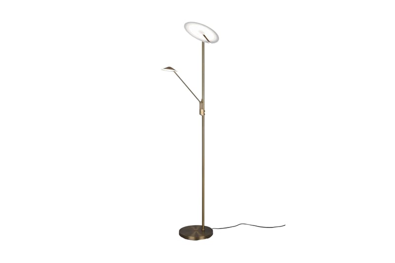 Brantford LED-Gulvlampe Antikk Messing - Trio Lighting - Belysning - Innendørsbelysning & Lamper - Soveromslampe