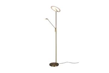 Brantford LED-Gulvlampe Antikk Messing - Trio Lighting - Belysning - Innendørsbelysning & Lamper - Soveromslampe