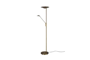 Brantford LED-Gulvlampe Antikk Messing - Trio Lighting - Belysning - Innendørsbelysning & Lamper - Soveromslampe