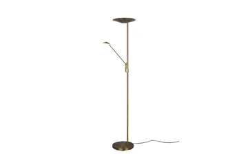 Brantford LED-Gulvlampe Antikk Messing - Trio Lighting - Belysning - Innendørsbelysning & Lamper - Soveromslampe