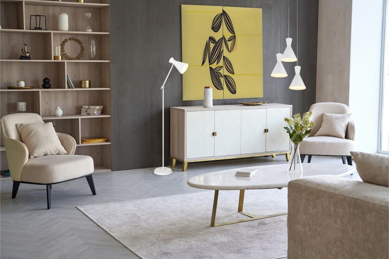 Enzo Gulvlampe E27 Matt Hvit - Trio Lighting - Belysning - Innendørsbelysning & Lamper - Soveromslampe