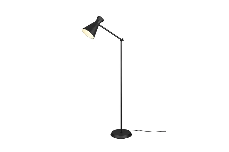 Enzo Gulvlampe E27 Matt Svart, Trio Lighting