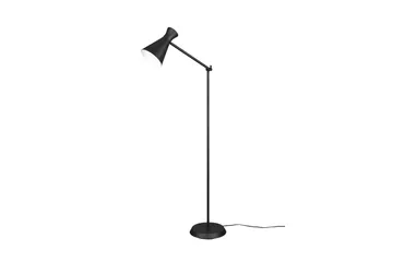 Enzo Gulvlampe E27 Matt Svart - Trio Lighting - Belysning - Innendørsbelysning & Lamper - Soveromslampe