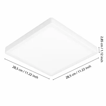 Plafond Argolis 285x285 mm - Hvit - Belysning - Innendørsbelysning & Lamper - Soveromslampe - Taklampa sovrum