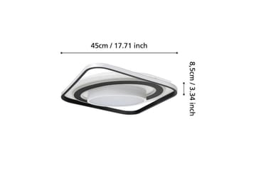 Plafond Eglo Benalauria Svart/Hvit - Belysning - Innendørsbelysning & Lamper - Soveromslampe - Taklampa sovrum