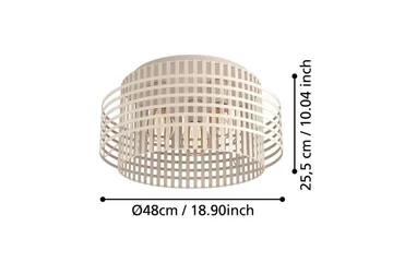 Plafond Eglo Oltamar Sand - Belysning - Innendørsbelysning & Lamper - Soveromslampe - Taklampa sovrum