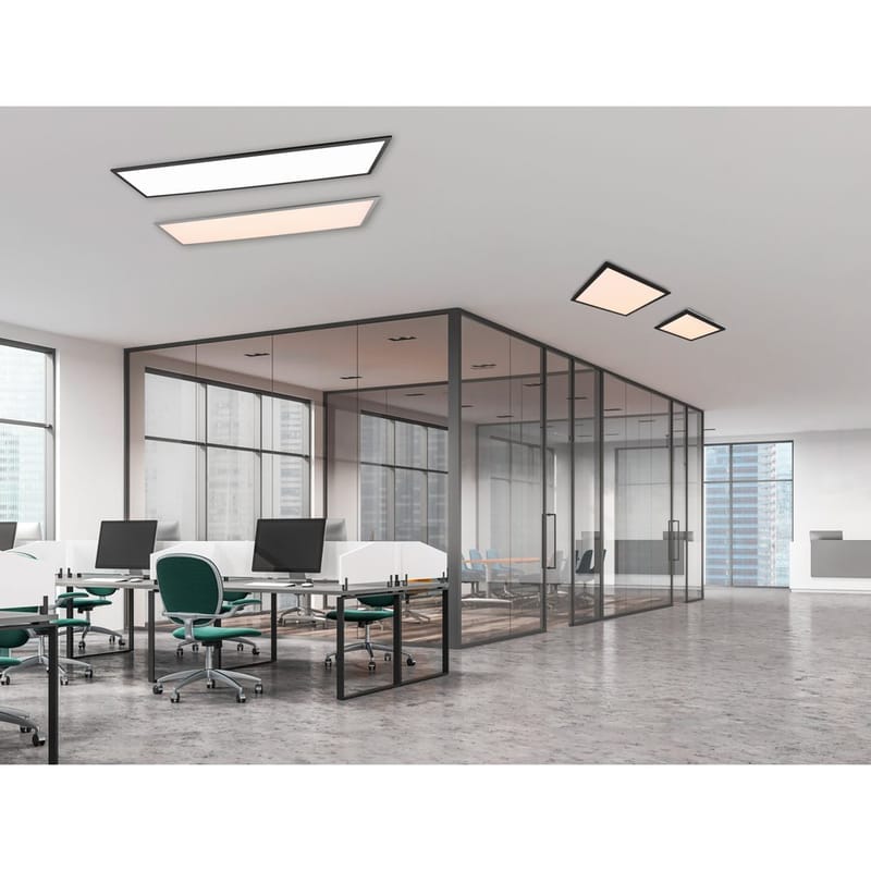 Plafond Gamma - 119x29 cm, Matt svart - Belysning - Innendørsbelysning & Lamper - Soveromslampe - Taklampa sovrum