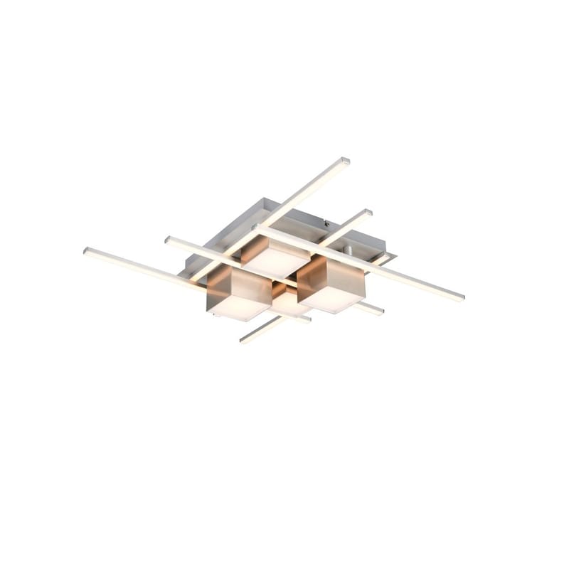 Plafond Roger - Børstet stål - Belysning - Innendørsbelysning & Lamper - Soveromslampe - Taklampa sovrum