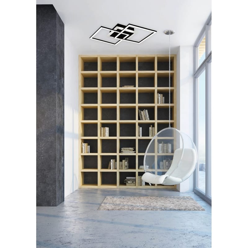 Plafond Venida - Firkant, Svart - Belysning - Innendørsbelysning & Lamper - Soveromslampe - Taklampa sovrum