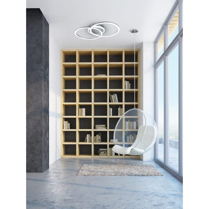 Plafond Venida - Rund, Grå - Belysning - Innendørsbelysning & Lamper - Soveromslampe - Taklampa sovrum