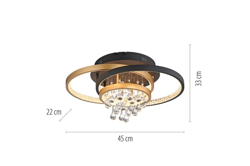 Rotazo Paul Neuhaus Taklampe - Belysning - Innendørsbelysning & Lamper - Soveromslampe - Taklampa sovrum