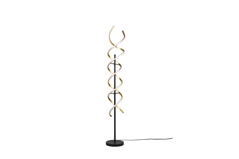 Sequence LED-Gulvlampe Matt Messing/Matt Svart - Trio Lighting - Belysning - Innendørsbelysning & Lamper - Soveromslampe