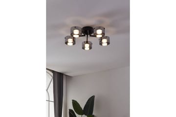 Takbelysning Eglo Copillos Svart/Transparent med 5 Lamper - Belysning - Innendørsbelysning & Lamper - Soveromslampe - Taklampa sovrum