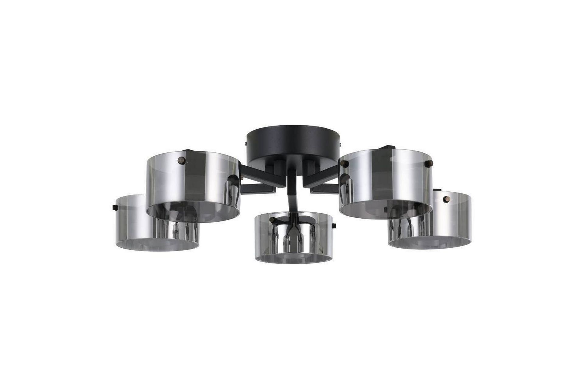 Takbelysning Eglo Copillos Svart/Transparent med 5 Lamper - Belysning - Innendørsbelysning & Lamper - Soveromslampe - Taklampa sovrum