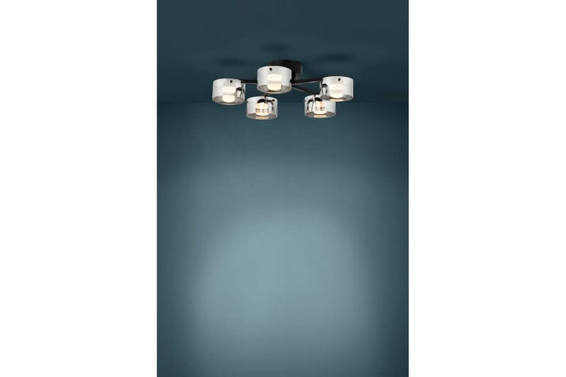 Takbelysning Eglo Copillos Svart/Transparent med 5 Lamper - Belysning - Innendørsbelysning & Lamper - Soveromslampe - Taklampa sovrum