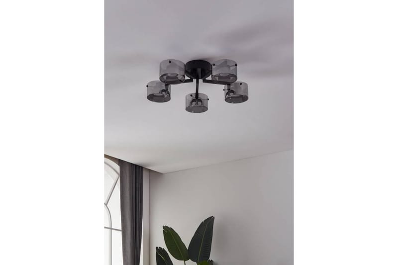 Takbelysning Eglo Copillos Svart/Transparent med 5 Lamper - Belysning - Innendørsbelysning & Lamper - Soveromslampe - Taklampa sovrum