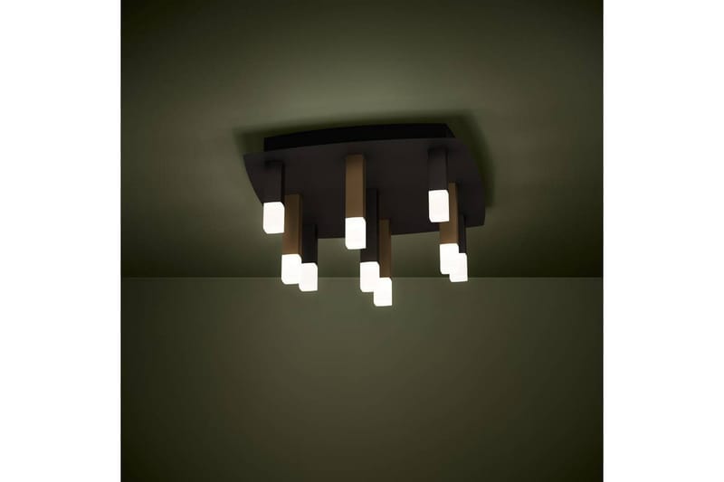Takbelysning Eglo Estanterios Grå/Brun med 9 Lamper - Belysning - Innendørsbelysning & Lamper - Soveromslampe - Taklampa sovrum