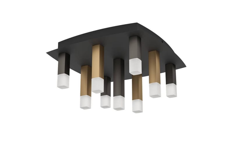 Takbelysning Eglo Estanterios Grå/Brun med 9 Lamper - Belysning - Innendørsbelysning & Lamper - Soveromslampe - Taklampa sovrum