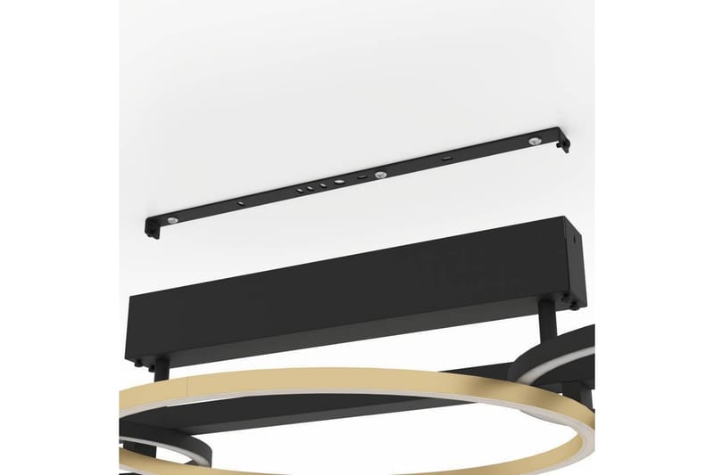 Takbelysning Eglo Lanacera Svart/Gull - Belysning - Innendørsbelysning & Lamper - Soveromslampe - Taklampa sovrum
