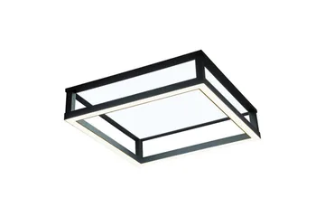 Takbelysning Eglo Macellara Svart/Hvit 45x45 cm - Belysning - Innendørsbelysning & Lamper - Soveromslampe - Taklampa sovrum