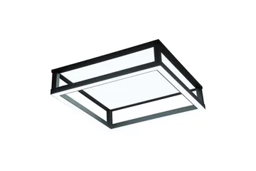 Takbelysning Eglo Macellara Svart/Hvit 45x45 cm - Belysning - Innendørsbelysning & Lamper - Soveromslampe - Taklampa sovrum