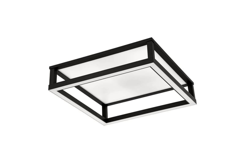 Takbelysning Eglo Macellara Svart/Hvit 45x45 cm - Belysning - Innendørsbelysning & Lamper - Soveromslampe - Taklampa sovrum