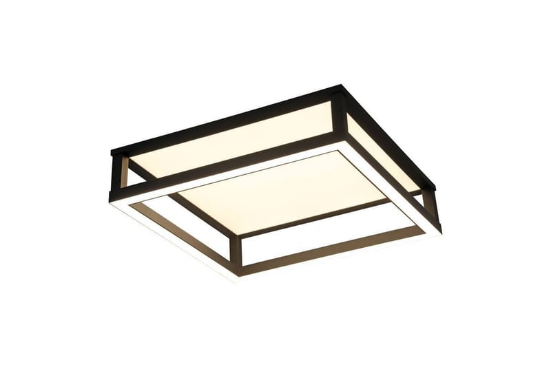 Takbelysning Eglo Macellara Svart/Hvit 45x45 cm - Belysning - Innendørsbelysning & Lamper - Soveromslampe - Taklampa sovrum