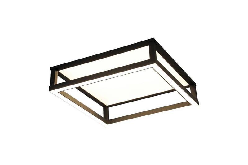 Takbelysning Eglo Macellara Svart/Hvit 45x45 cm - Belysning - Innendørsbelysning & Lamper - Soveromslampe - Taklampa sovrum