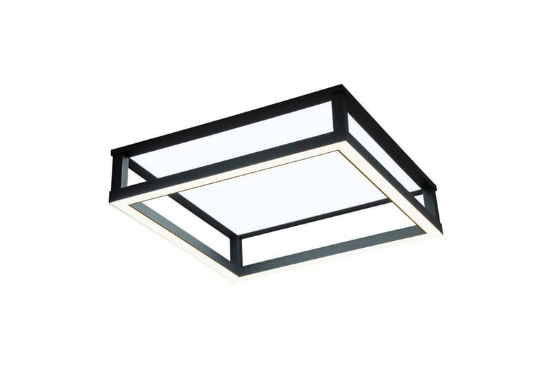 Takbelysning Eglo Macellara Svart/Hvit 45x45 cm - Belysning - Innendørsbelysning & Lamper - Soveromslampe - Taklampa sovrum