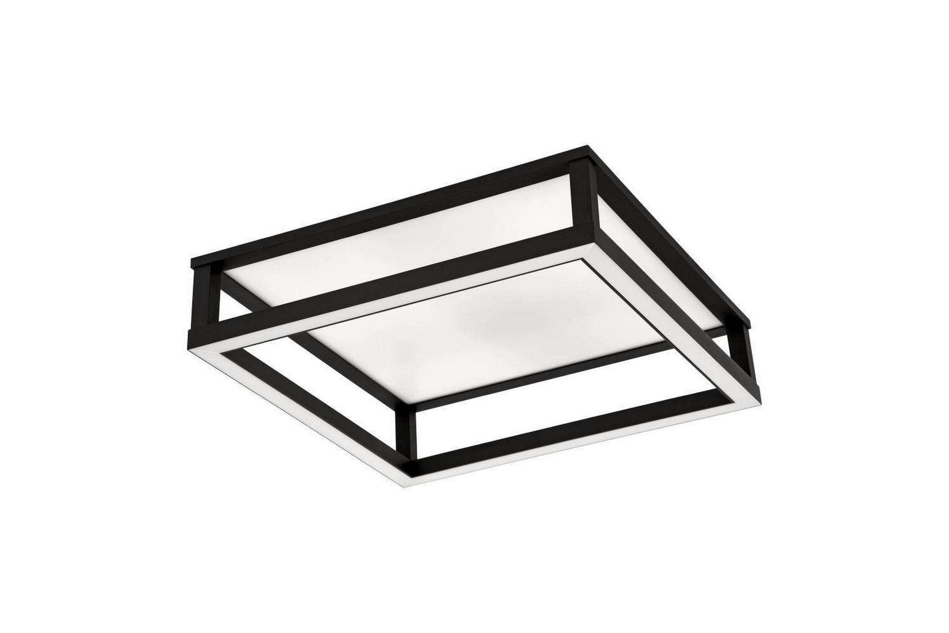 Takbelysning Eglo Macellara Svart/Hvit 45x45 cm -