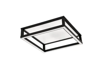 Takbelysning Eglo Macellara Svart/Hvit 45x45 cm - Belysning - Innendørsbelysning & Lamper - Soveromslampe - Taklampa sovrum