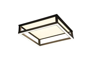 Takbelysning Eglo Macellara Svart/Hvit 45x45 cm - Belysning - Innendørsbelysning & Lamper - Soveromslampe - Taklampa sovrum