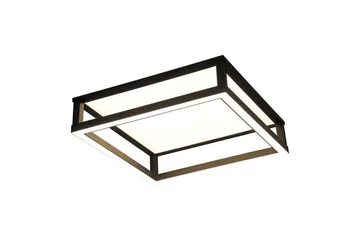 Takbelysning Eglo Macellara Svart/Hvit 45x45 cm - Belysning - Innendørsbelysning & Lamper - Soveromslampe - Taklampa sovrum