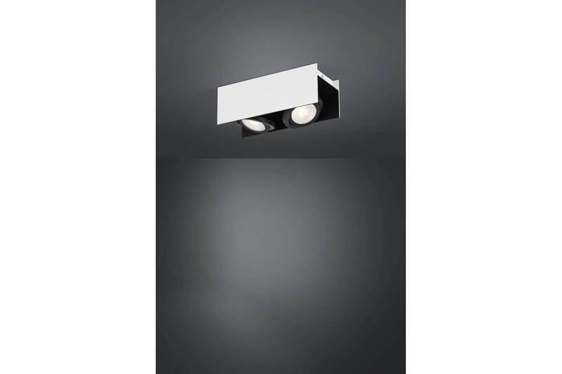 Takbelysning Eglo Vidago Hvit/Svart 2 Lamper - 2 Lamper - Belysning - Innendørsbelysning & Lamper - Soveromslampe - Taklampa sovrum