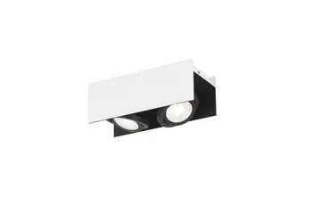 Takbelysning Eglo Vidago Hvit/Svart 2 Lamper - 2 Lamper - Belysning - Innendørsbelysning & Lamper - Soveromslampe - Taklampa sovrum