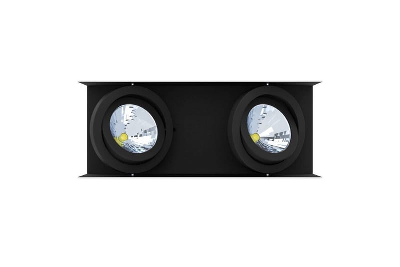 Takbelysning Eglo Vidago Hvit/Svart 2 Lamper - 2 Lamper - Belysning - Innendørsbelysning & Lamper - Soveromslampe - Taklampa sovrum