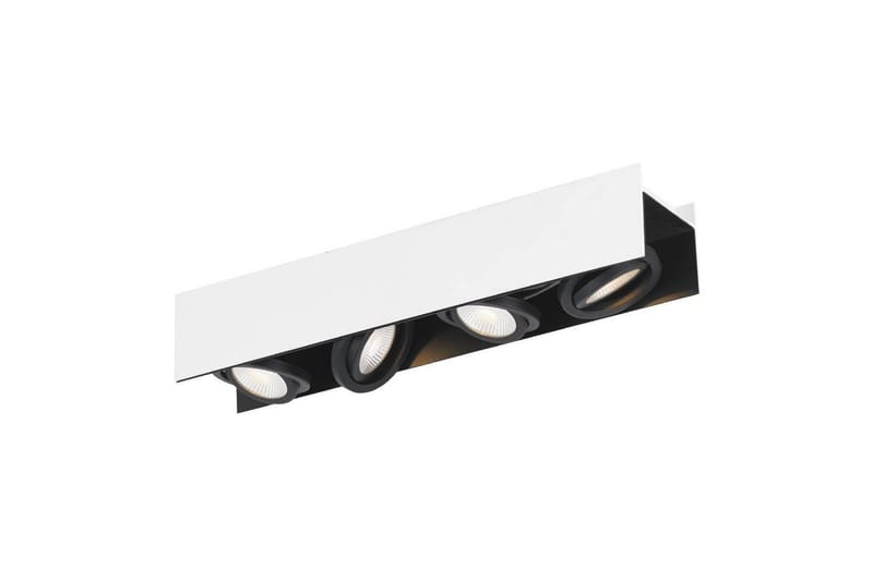 Takbelysning Eglo Vidago Hvit/Svart 4 Lamper - 4 Lamper - Belysning - Innendørsbelysning & Lamper - Soveromslampe - Taklampa sovrum